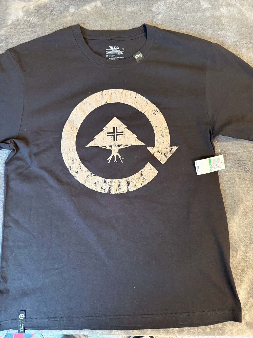 LRG Lifted Research Group Graphic’s T-Shirt Black Size Large